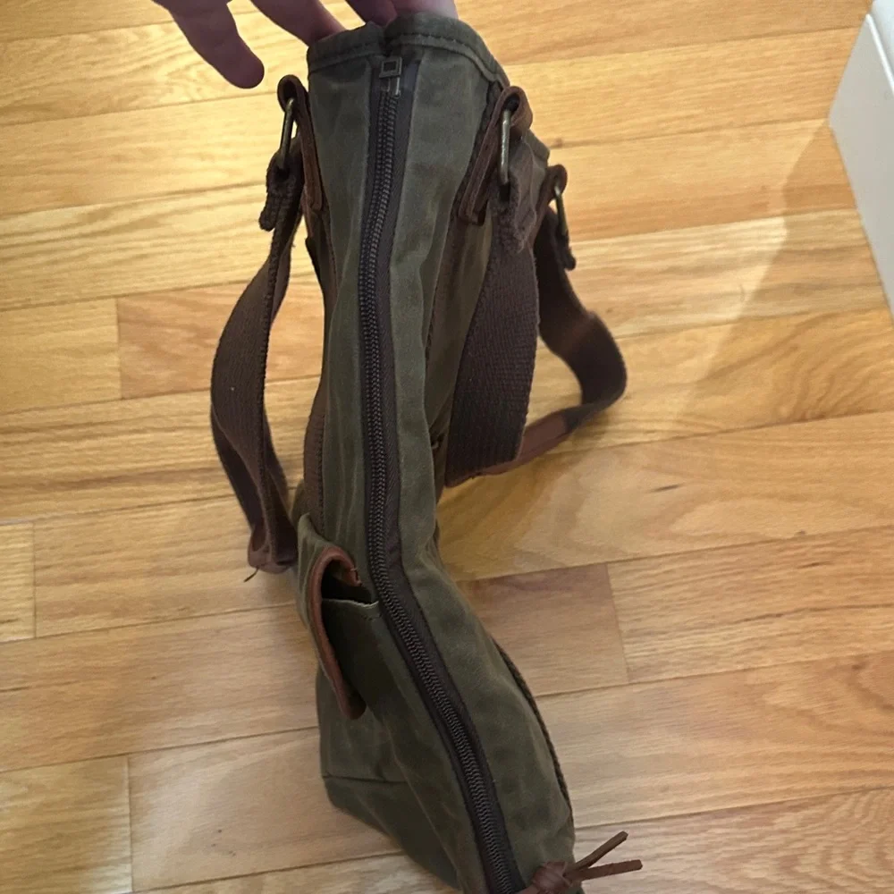 Duluth Trading Co Brown Wax Canvas Backpack